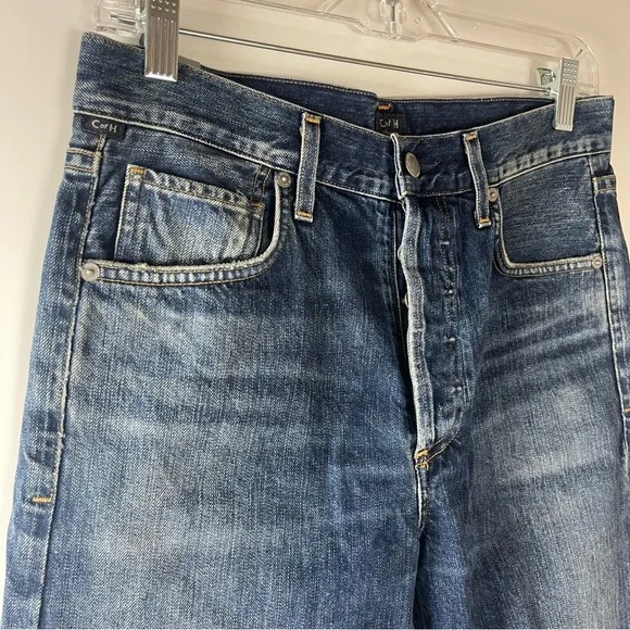 Citizens of Humanity Liya High Rise Classic Fit Crop with Distressed Hem, 26 - Picture 4 of 14